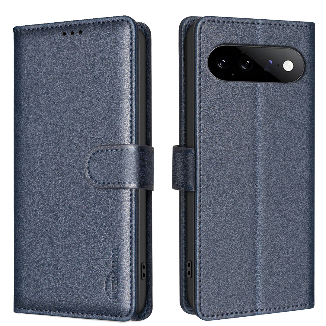 BINFEN COLOR for Google Pixel 11 Pro / Google Pixel 11 BF32 Leather Case Wallet RFID Blocking Phone Cover