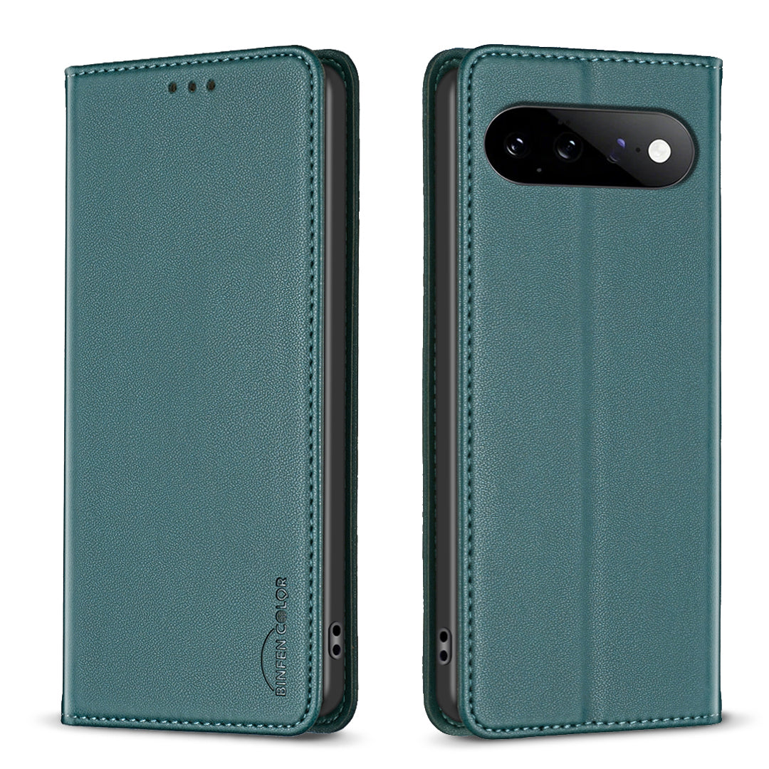 BINFEN COLOR for Google Pixel 11 / Google Pixel 11 Pro Leather Case BF18 Phone Stand Cover with Card Slots