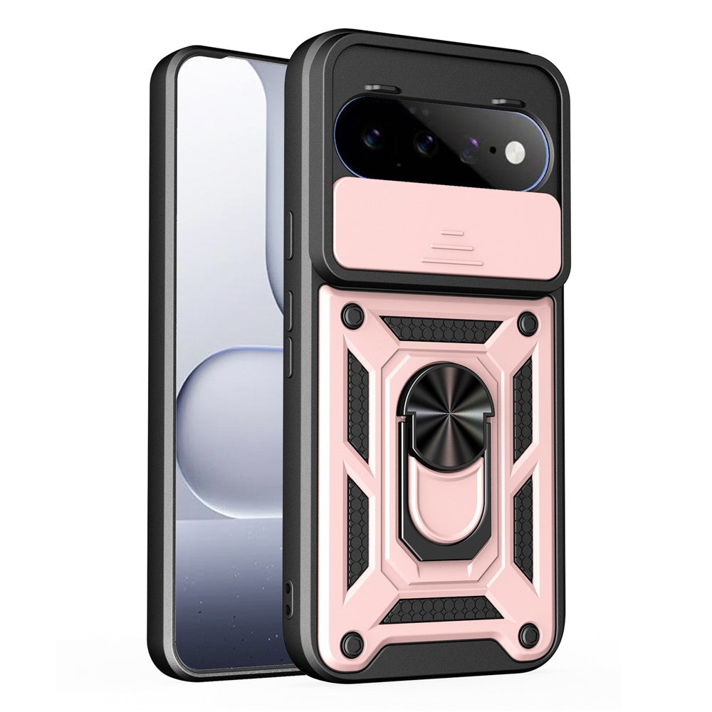 For Google Pixel 11 / 11 Pro Case with Slide Camera Lid PC + TPU Kickstand Phone Cover