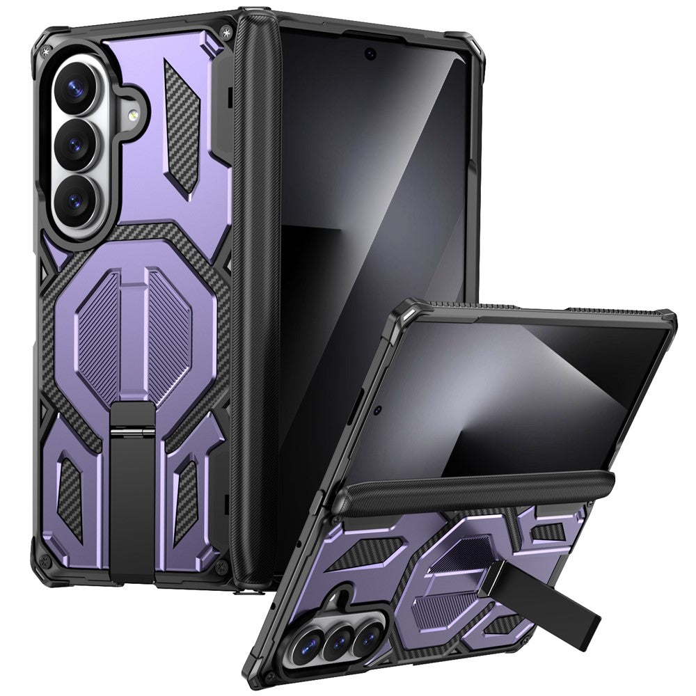 For Samsung Galaxy Z Fold8 Ultra / Z Fold7 5G Case Kickstand Hinge Protection Rugged PC + TPU Phone Cover