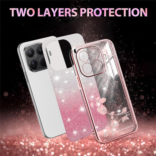 Xiaomi 17T Pro – Handyhülle aus TPU, mit Blumenmotiv