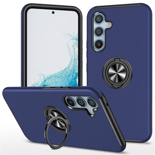 Galaxy S26 FE Handyhülle – Gehäuse PC + TPU- mit drehbarem Ringhalter