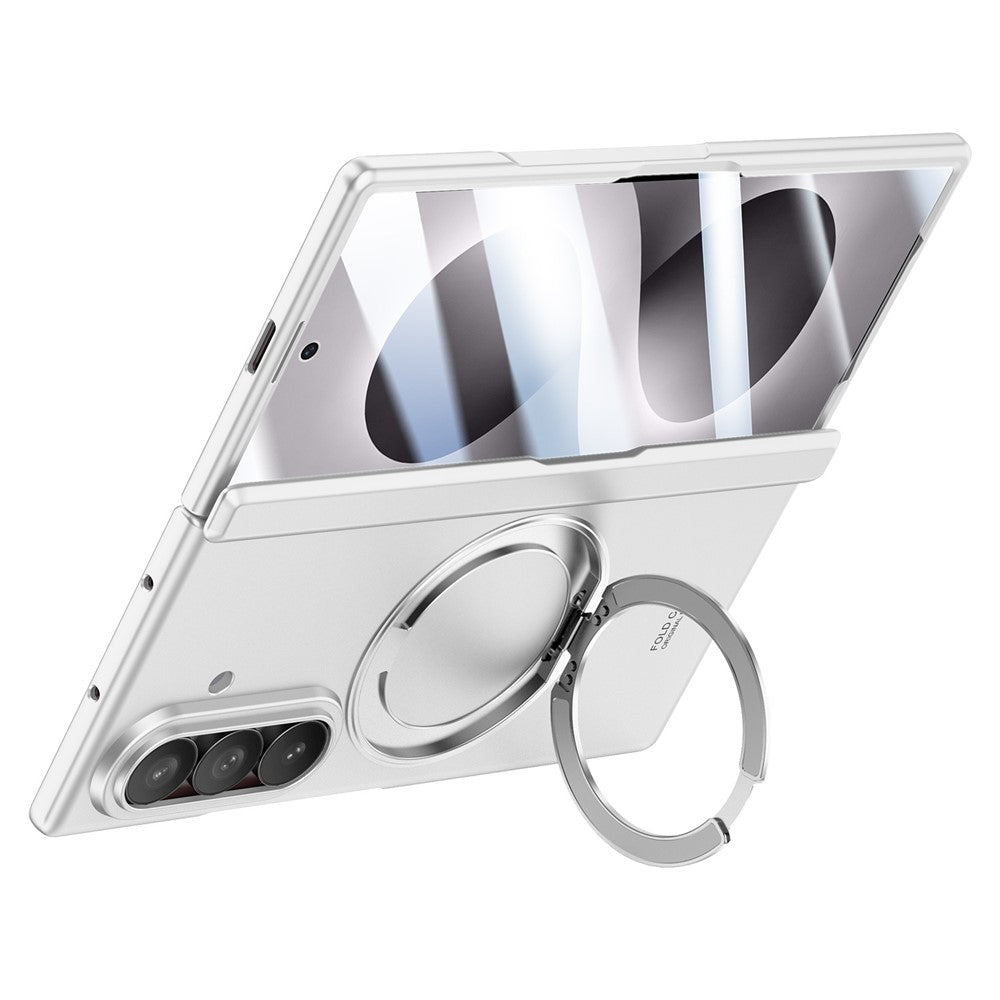 For Samsung Galaxy Z Fold8 Ultra Case Kickstand Skin Touch PC Phone Cover Built-In Screen Protector