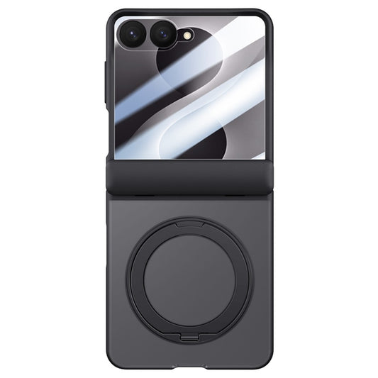 Galaxy Z Flip8 – Magnetische Handyhülle aus Kunststoff und gehärtetem Glas, mit Ständer, mit Displayschutz