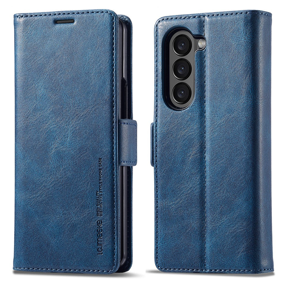 LC.IMEEKE For Samsung Galaxy Z Fold8 Ultra Leather Case RFID Blocking Card Slots Phone Cover