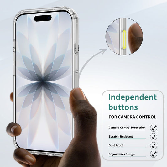 For iPhone 18 Magnetic Case TPU + Acrylic Phone Cover with Camera Control Button