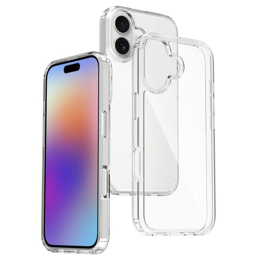For iPhone 18 Clear Phone Case TPU+Acrylic Shockproof Phone Back Cover