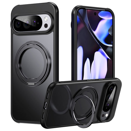 Google Pixel 11 Pro XL Handyhülle – Magnetische aus TPU + Acryl + Metallständer, matte