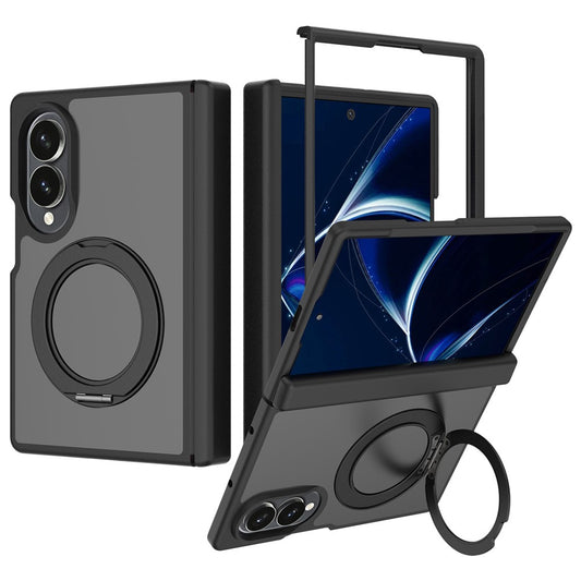 Galaxy Z Fold8 – Magnetische Handyhülle aus Acryl, Aluminiumlegierung und TPU, mit Ständer, mit Soft-Touch-Oberfläche