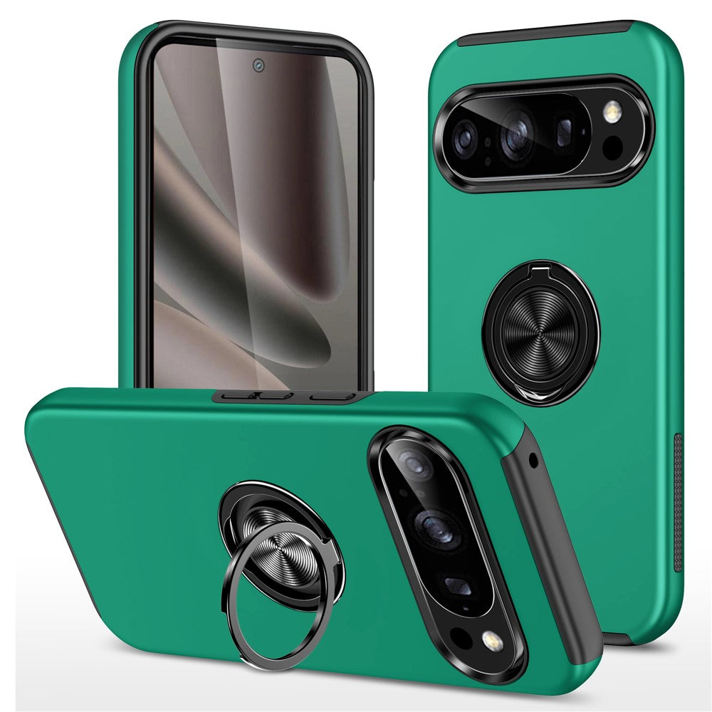 For Google Pixel 11 / Pixel 11 Pro Case PC + TPU Phone Cover with Rotatable Ring Holder