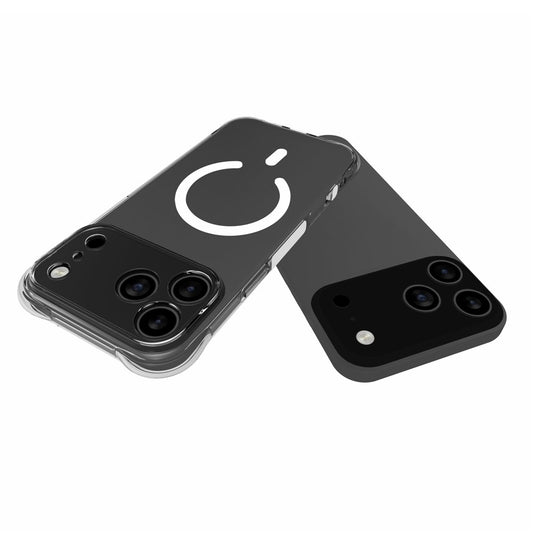 For iPhone 17 Pro Max / 18 Pro Max Magnetic Case TPU Anti-drop Phone Back Cover