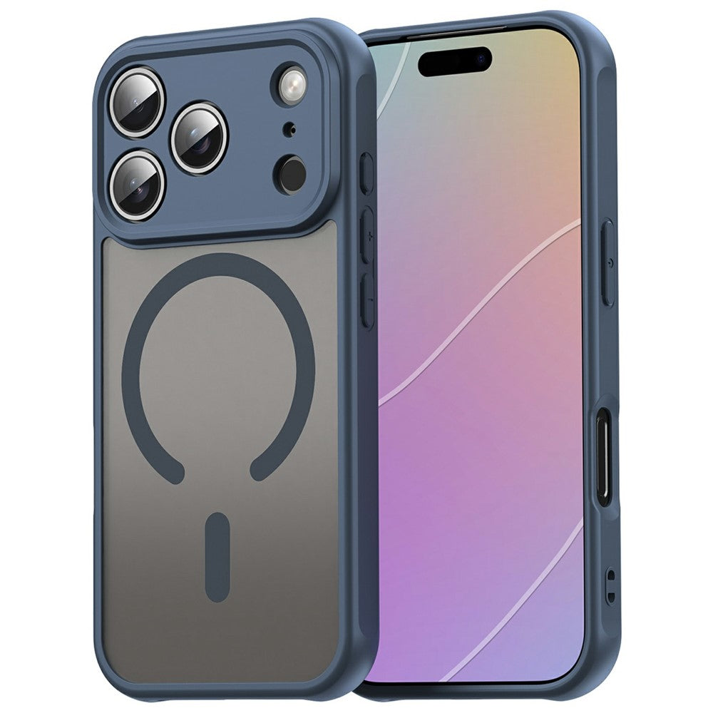 For iPhone 18 Pro Max Magnetic Case Anti Drop Matte PC + TPU Phone Cover
