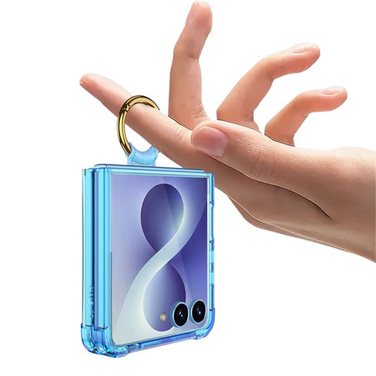 Galaxy Z Flip8 – Handyhülle aus Metall und TPU, mit Ständer