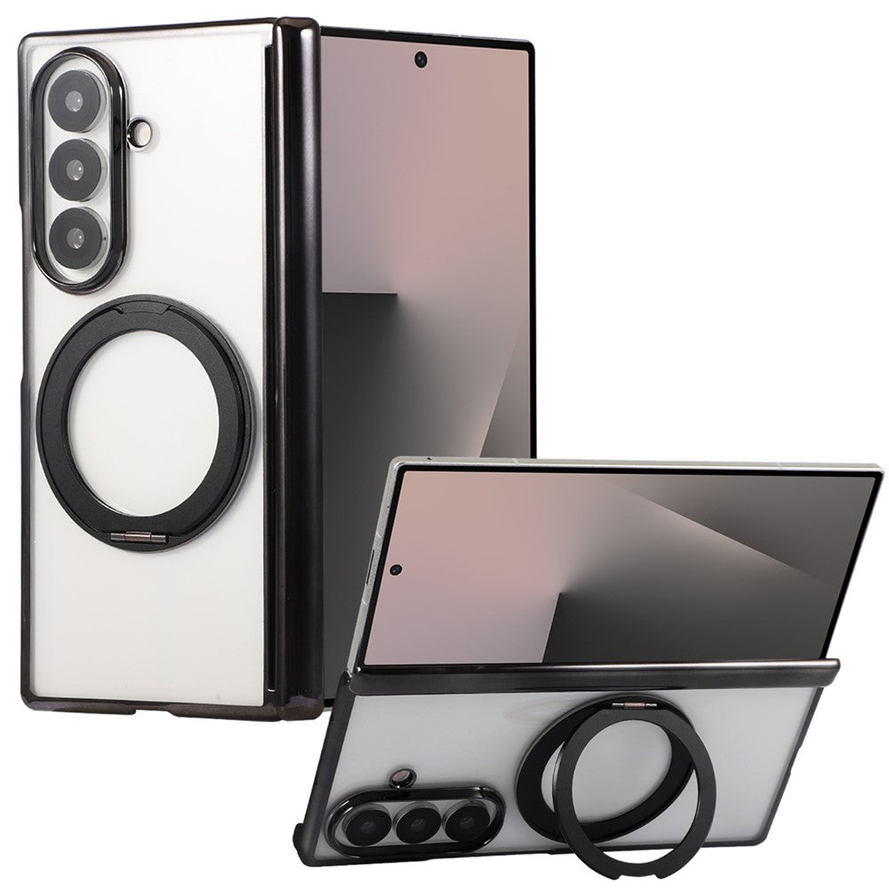 For Samsung Galaxy Z Fold8 Ultra Case Magnetic Rotating Kickstand Clear PC Phone Cover