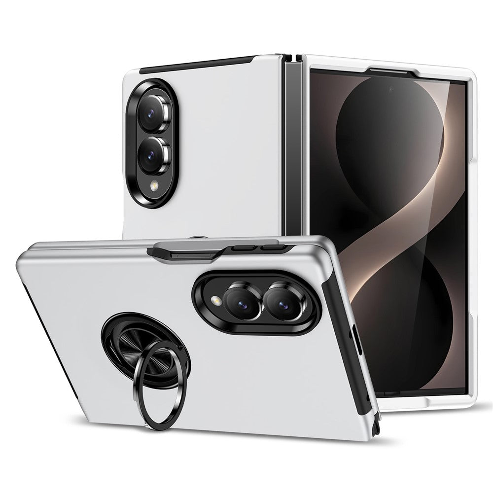 For Samsung Galaxy Z Fold8 Case PC + TPU Phone Cover with Rotatable Ring Holder