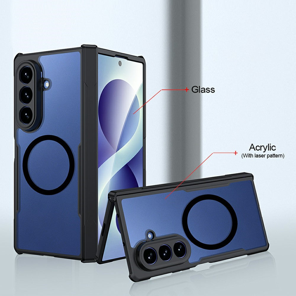 For Samsung Galaxy Z Fold8 Ultra Magnetic Case TPU + PC Folding Hinge Shockproof Phone Cover