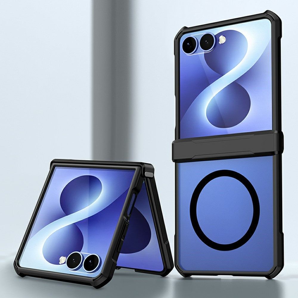 For Samsung Galaxy Z Flip8 Magnetic Case TPU + PC Folding Hinge Shockproof Phone Cover