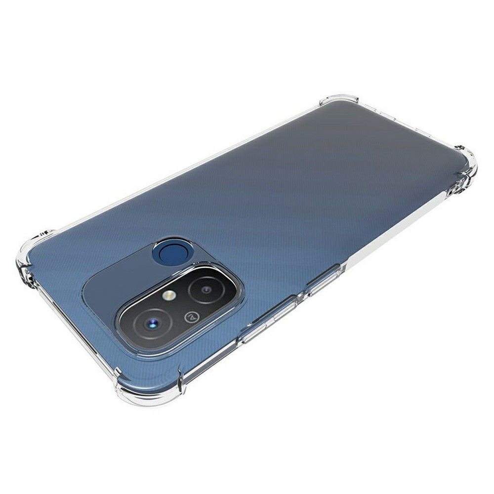 For Xiaomi Redmi 12C 4G Crystal Clear Cover Raised Reinforced Corner Soft TPU Anti-Slip Phone Case