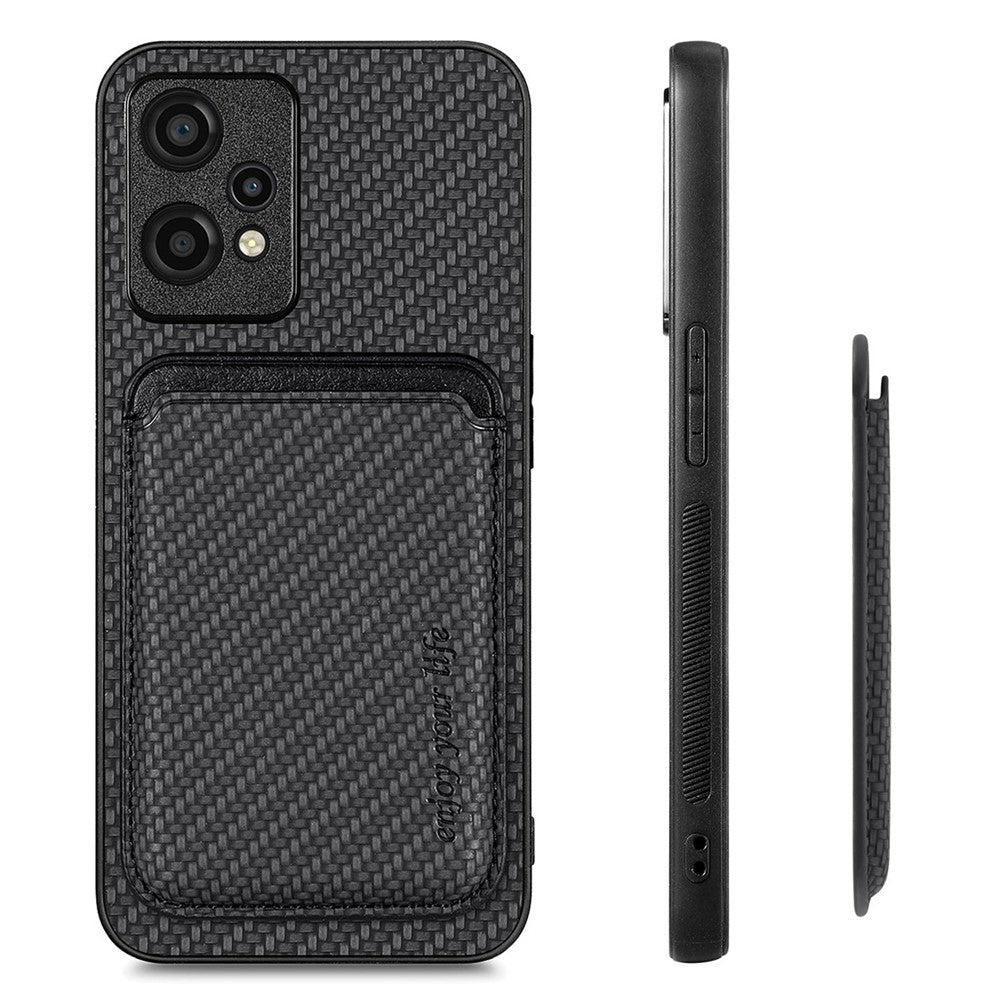 For Xiaomi 13 Pro 5G Detachable Card Holder Carbon Fiber Texture Phone Cover PU Leather + TPU + PC Phone Case