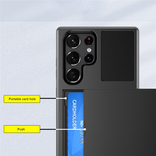 Galaxy S23 Ultra Schiebekartensteckplatz-Hülle – Mit Kratzfestem Design