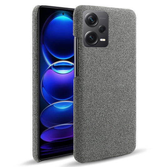 Xiaomi Redmi Note 12 Pro+ 5G Handyhülle – Stoßfeste Smartphone-, einfarbig, Hart-PC + Stoff