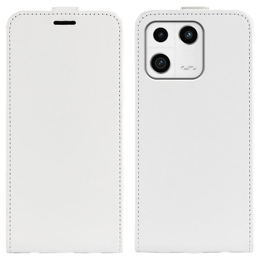 Xiaomi 13 Handyhülle – Cell Phone Cover 5G, vertikales Flip-Leder mit Crazy Horse-Textur, schützende , Kartenhalter