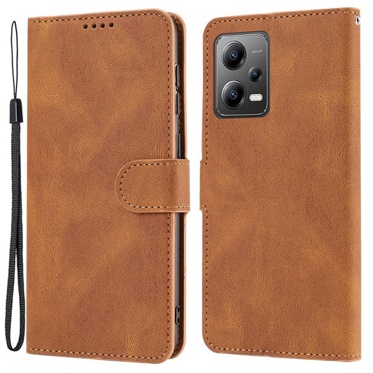 Xiaomi Redmi Note 12 Explorer 5G / Xiaomi Redmi Note 12 Pro+ 5G Handyhülle – Note 12 Explorer 5G Leder- mit Standfunktion und Riemen