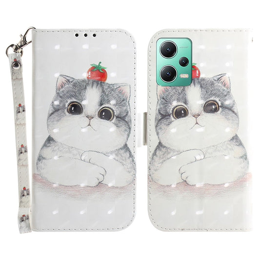 Xiaomi Redmi Note 12 5G (China) / Xiaomi Redmi Note 12 5G (India) / Xiaomi Poco X5 5G / Xiaomi Redmi Note 12 5G (Global) Handyhülle – (Indien) / (China) / Poco X5 5G Musterdruck Fallschutz-Leder- mit Standfunktion