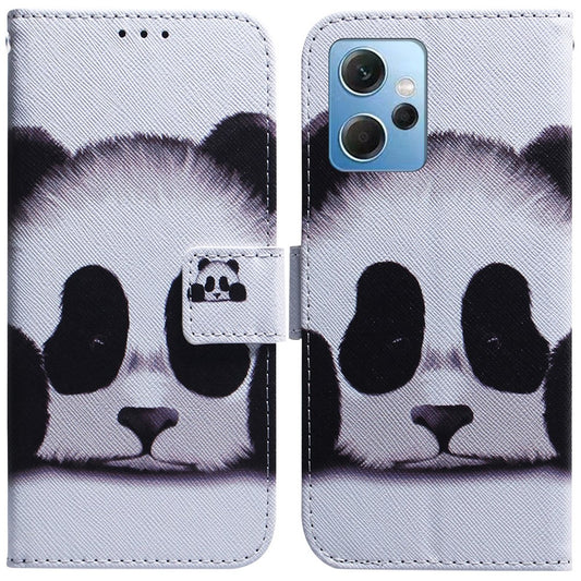 Xiaomi Redmi Note 12 4G Handyhülle – Stoßfeste mit Musterdruck, Leder-Brieftaschenhülle