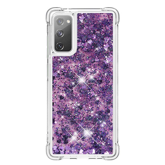 Galaxy S20 FE 4G/5G / S20 Lite / S20 FE 2022 Glitzer-Hülle – Stoßfest & mit Treibsand