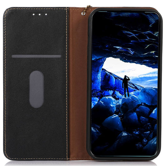 Xiaomi Redmi Note 12 4G Handyhülle – KHAZNEH mit RFID-Schutz und Standfunktion, echtes Rindsleder