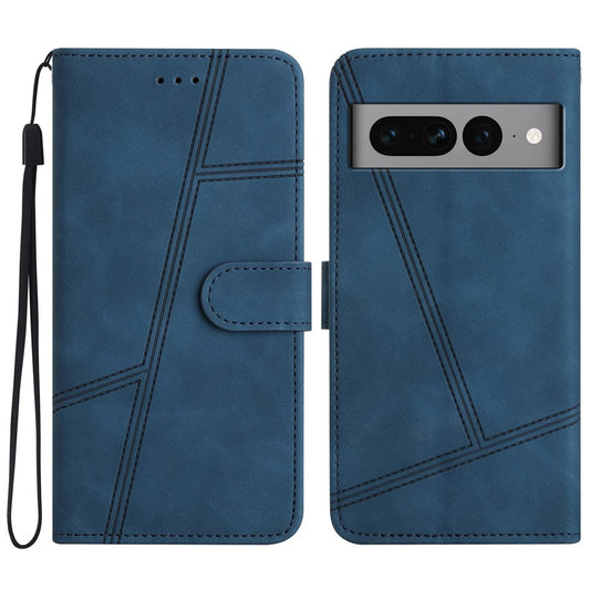 Pixel 7 Pro 5G Wallet-Hülle – mit Sturzschutz & geprägtem Linienmuster