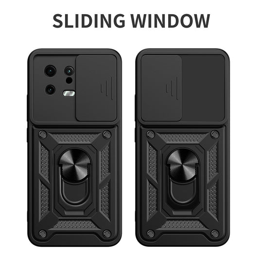 Xiaomi Civi 2 5G / Xiaomi 13 Lite Handyhülle – Civi 2 5G Kickstand PC + TPU- Schiebekamera-Objektivschutz