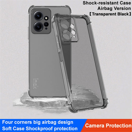 Xiaomi Redmi Note 12 4G Handyhülle – IMAK Stoßfeste, durchsichtige Airbag-, weiche TPU-Rückseite