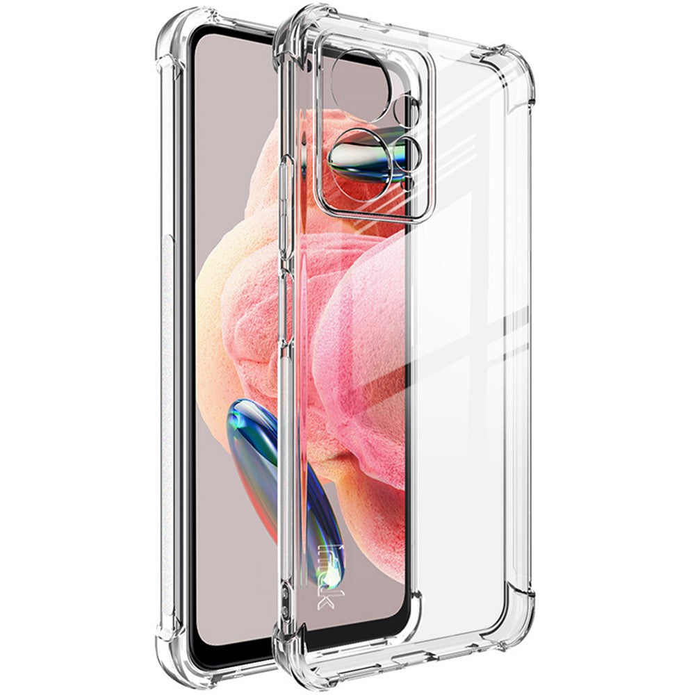 IMAK For Xiaomi Redmi Note 12 4G Shockproof Airbag Clear Phone Case Soft TPU Back Protective Cover