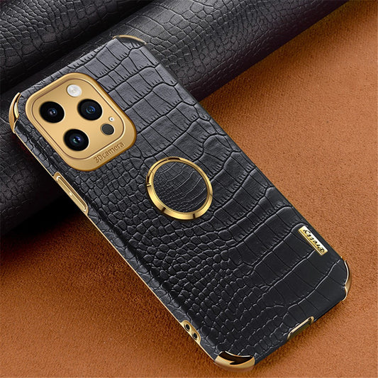 iPhone 13 Pro Max Handyhülle – in Krokodil-Optik, veredeltem Rahmen & Ständer