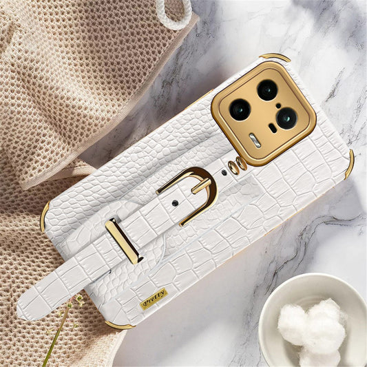 Xiaomi 13 Pro 5G Handyhülle – Armband-Ständer- mit Lederbeschichtung, TPU-Galvanisierungsabdeckung