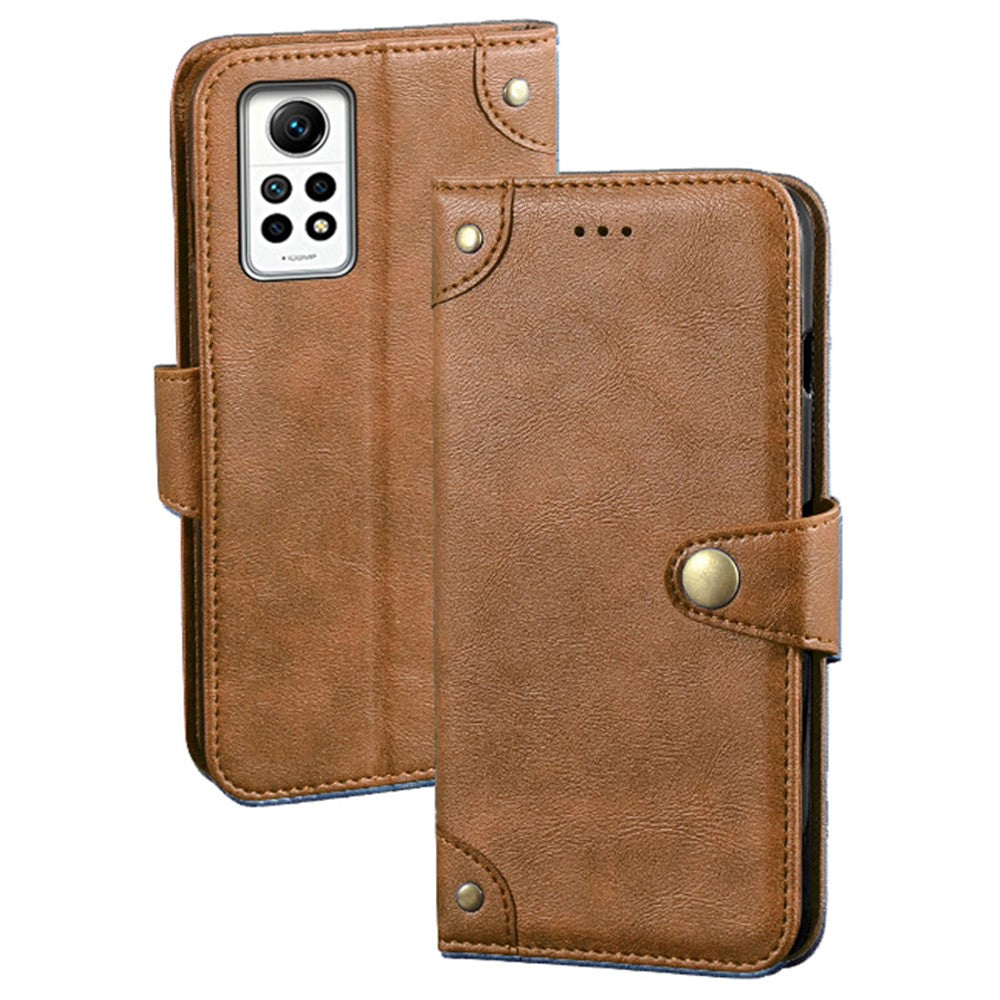 IDEWEI For Xiaomi Redmi Note 12 Pro 4G / Note 11 Pro 5G (Qualcomm) / 11 Pro 4G (MediaTek) Leather Wallet Case Stand Phone Cover