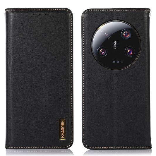 Xiaomi 13 Ultra Handyhülle – KHAZNEH mit RFID-Schutz, echtes Rindsleder mit Standfunktion