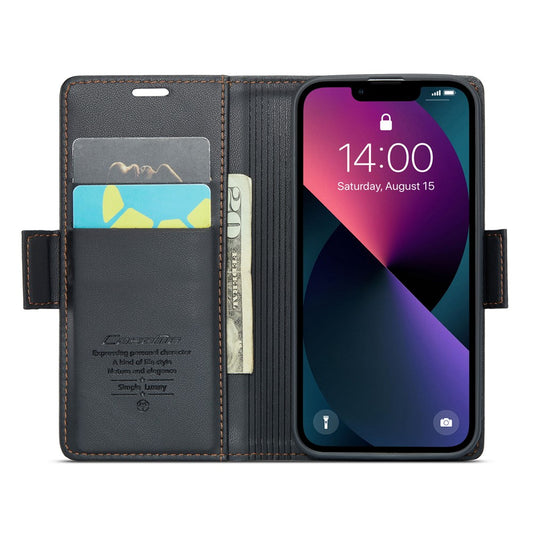 iPhone 13 mini Glänzende Wallet-Hülle – RFID-Schutz & Ständer