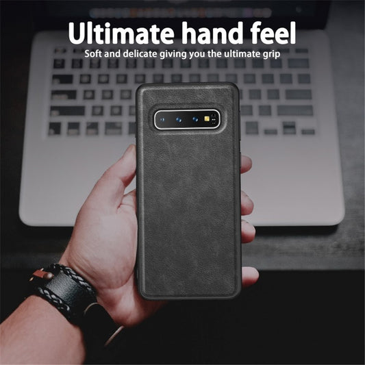 Galaxy S10 5G Lederhülle – stoßfest & einfarbig