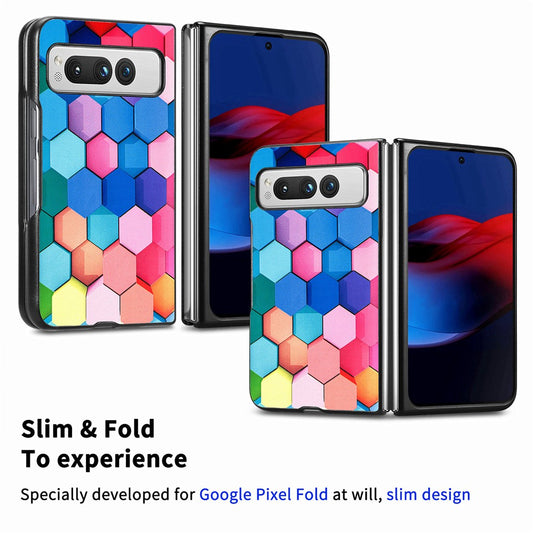 Pixel Fold Ultradünne Hülle – Mit Musterdruck & Farben