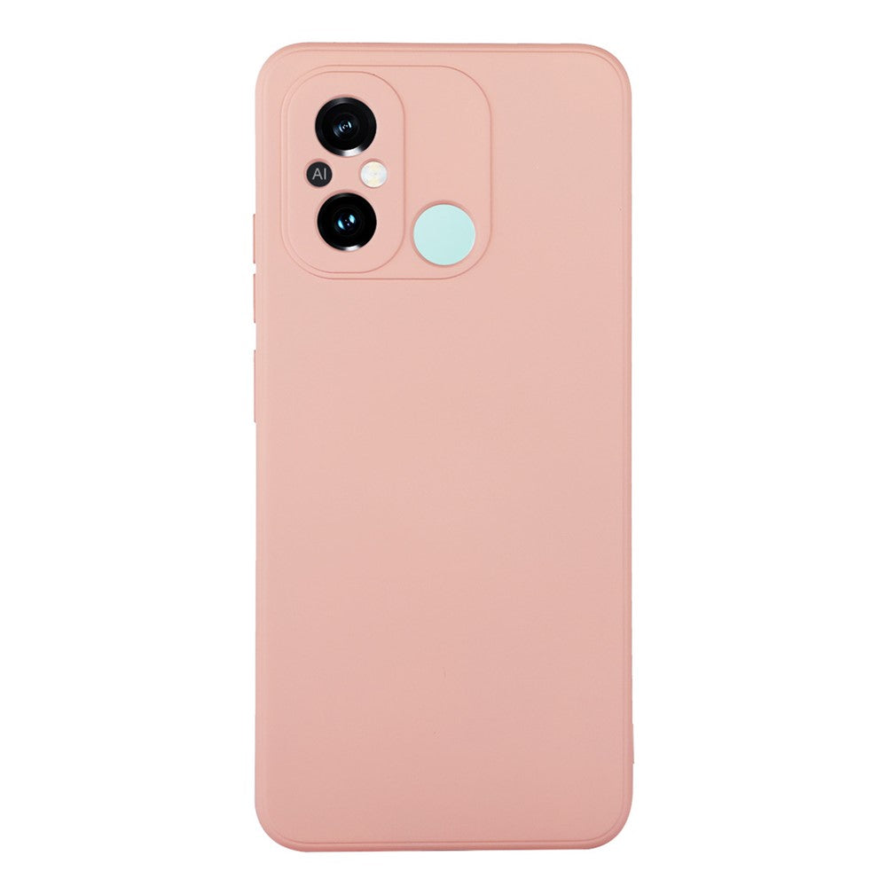 ENKAY HAT PRINCE For Xiaomi Poco C55 4G / Redmi 12C 4G Liquid Silicone Case Straight Edge Camera Protection Phone Cover