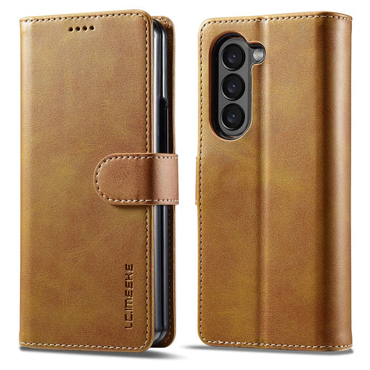 Galaxy Z Fold5 5G – Wallet-Handyhülle aus PU-Leder und TPU, mit Ständer