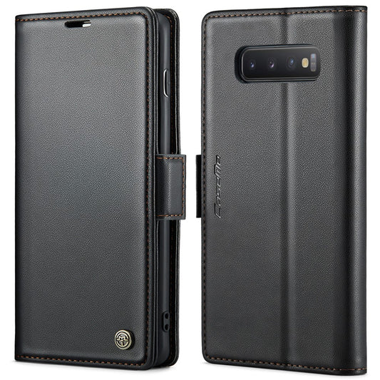 Galaxy S10 4G Glänzende Wallet-Hülle – RFID-Schutz & Ständer