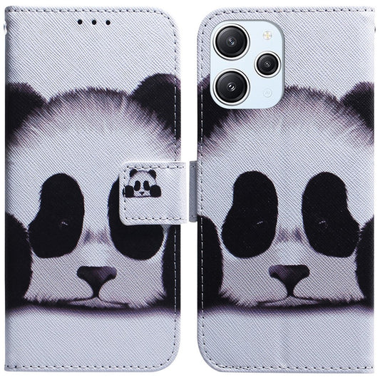 Xiaomi Redmi 12 4G Handyhülle – Für Xiaomi Redmi Note 12 4G PU-Leder-Standplatz-Abdeckungs-Muster-Druck-Mappen-Telefon-Kasten