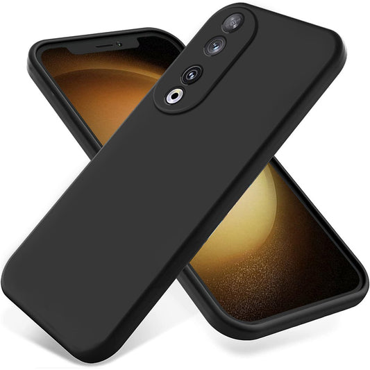Honor 90 Handyhülle – Protective Case Flüssigsilikon- mit weichem Futter und Riemen