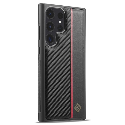 Galaxy S22 Ultra Stoßfeste Hülle - Carbonfaser-Optik