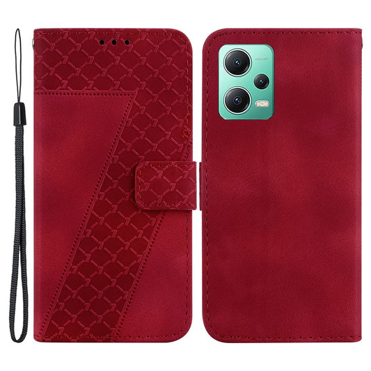 Xiaomi Redmi Note 12 5G (China) / Xiaomi Redmi Note 12 5G (India) / Xiaomi Poco X5 5G / Xiaomi Redmi Note 12 5G (Global) Handyhülle – PU Leather Shell (Indien) / (Global) / Poco X5 5G 7-förmige bedruckte Brieftasche mit Standfunktion