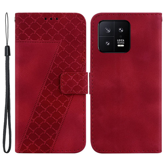 Xiaomi 13 Handyhülle – Anti-Scratch Cover PU-Lederhülle mit Ständer, bedruckter Brieftasche